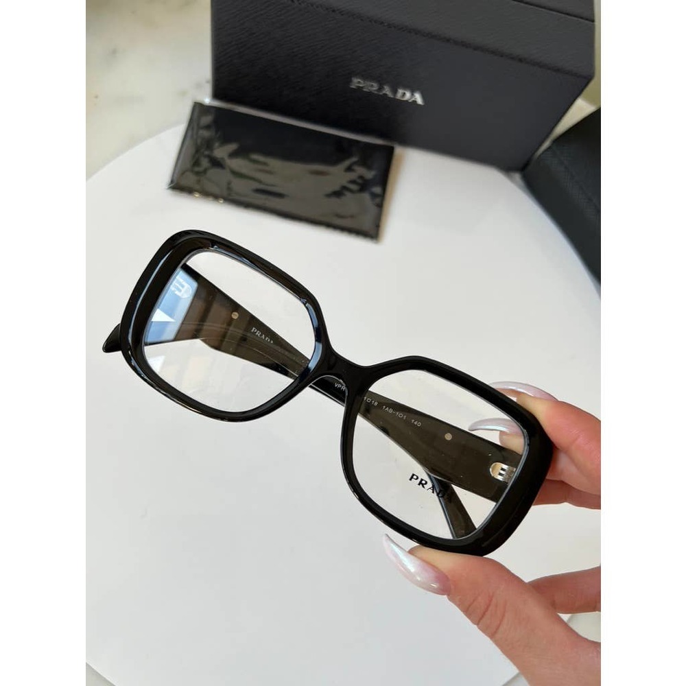 Prada Oversized Black Square Frame Glasses - Picture 5 of 12
